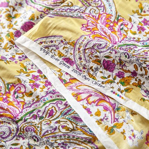 Хлопок 063-02047 светло-желтый принтованный