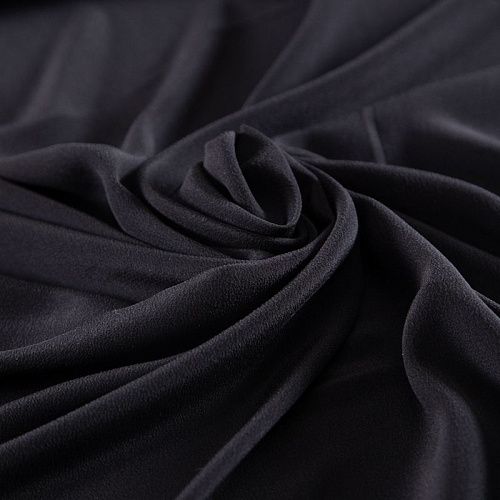 Крепдешин шелковый 028-20190 черный