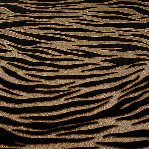 Бархат 002-19165 черный/золото