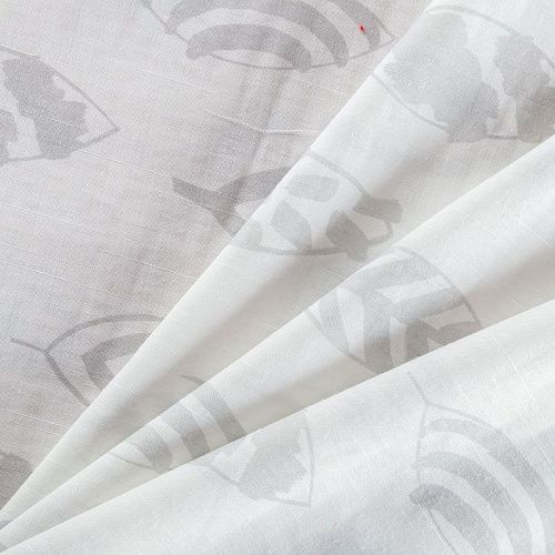 Тюль 05-01-02605 белый принтованный