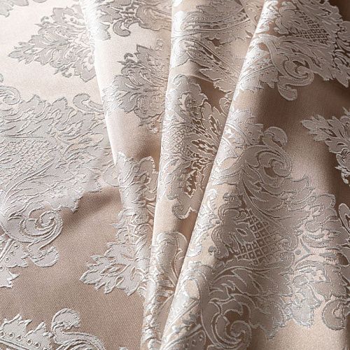 Ткань портьерная жаккард h-295 см 02-02-02143 песочно-бежевый