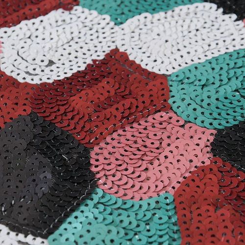 Пайетки на сетке 055-11779 мультиколор