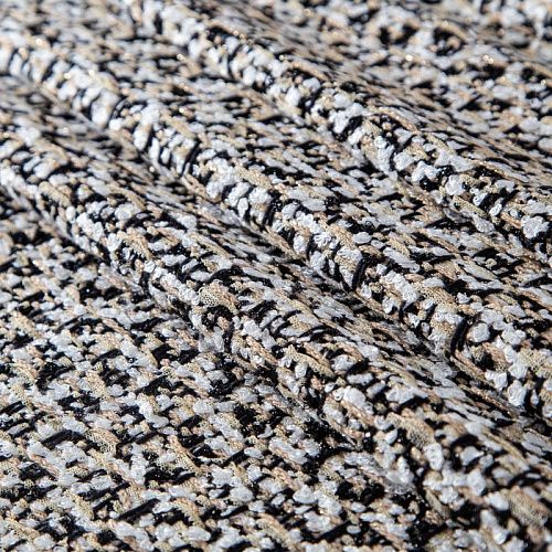 Твид 052-20214 бежево-черный