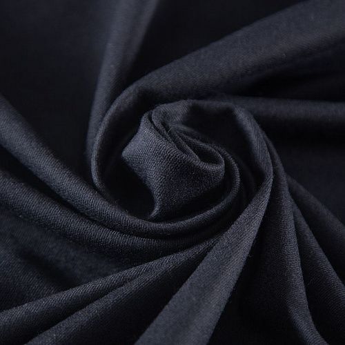 Шерсть костюмная стрейч 025-19978 черный однотонный