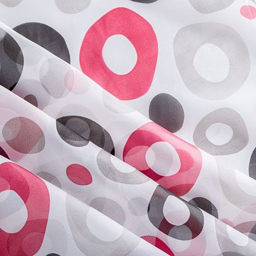 Тюль капрон Т292-01-223 белый принтованный