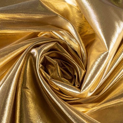 Парча К33-365 золотой однотонный