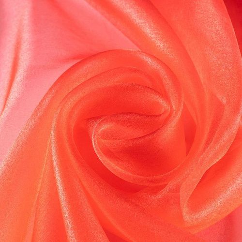 Органза К33-993 алый однотонный