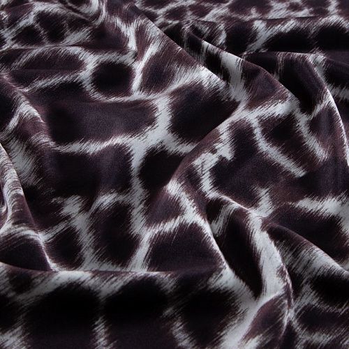 Бархат-лайкра 002-20333 шоколадный принтованный