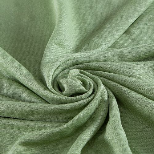 Трикотаж льняной 056-20397 фисташковый