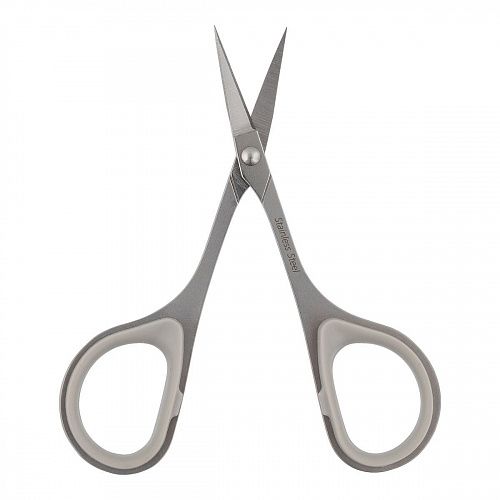 Ножницы Gamma для рукоделия 89 мм с прорезиненными ручками ROS-04 серый