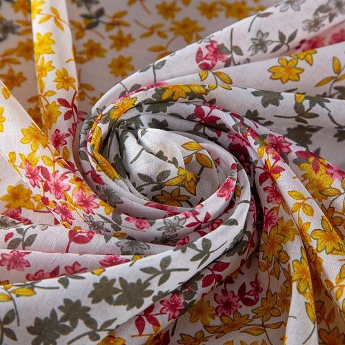 Батист 003-19935 молочный мультиколор