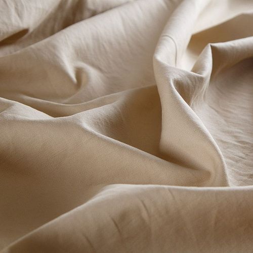 Коттон для тренча 063-14503 бежевый однотонный