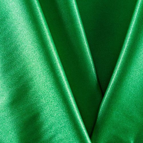Сатин-коттон с люрексом 063-08433 зеленый однотонный