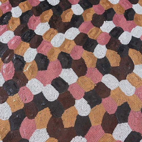 Пайетки на сетке 055-11778 мультиколор