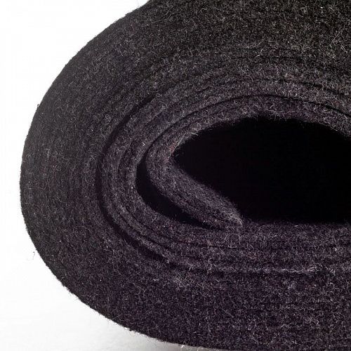 Фетр К33-438 черный однотонный