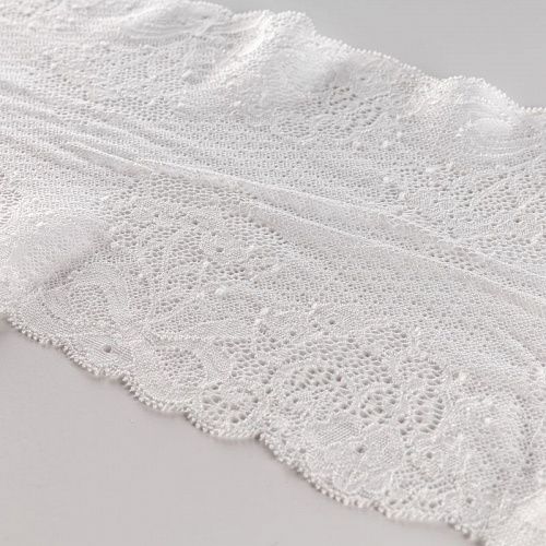 Кружево эластичное 200 мм Ф01-0047 белый