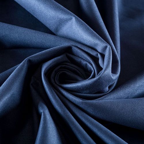 Замша-джерси 018-02361 синий однотонный