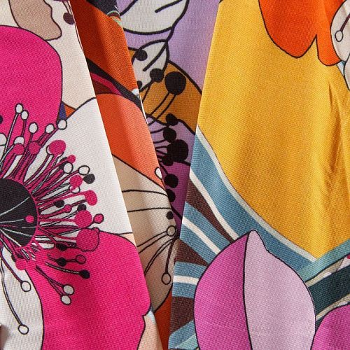 Трикотаж холодный 056-12411 мультиколор принтованный