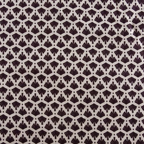 Коттон стрейч 063-12070 молочный принтованный