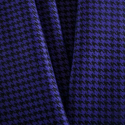 Ткань костюмная 025-14633 королевский фиолетовый принтованный