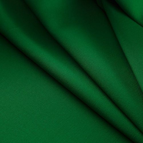 Креп стрейч 026-17204 зеленый однотонный