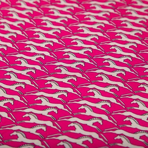 Вискоза 009-20096 розовый принтованный