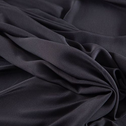 Крепдешин шелковый 028-20190 черный