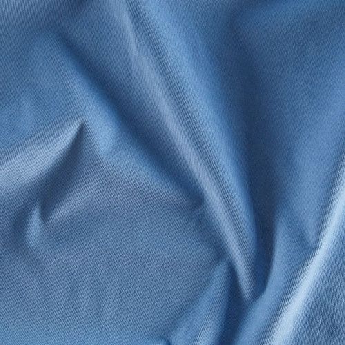 Микровельвет стрейч 008-16190 голубой однотонный