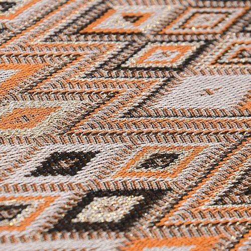 Трикотаж ажурный 056-12034 бежевый мультиколор