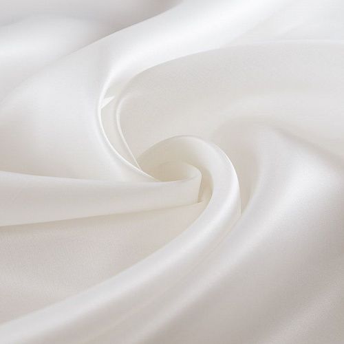 Органза шелковая 039-14968 айвори однотонный