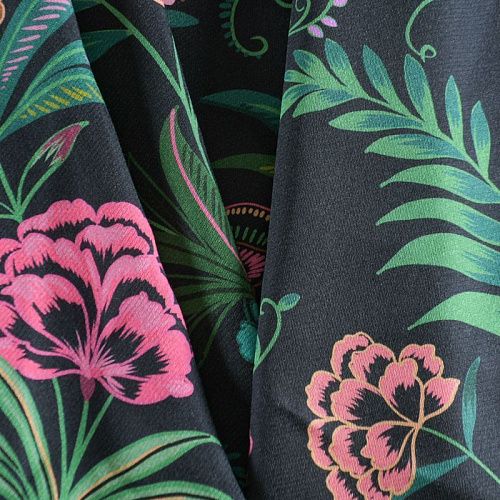 Вискоза 009-12205 черный принтованный