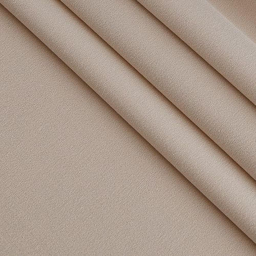 Ткань костюмная стрейч 025-17239 экрю однотонный