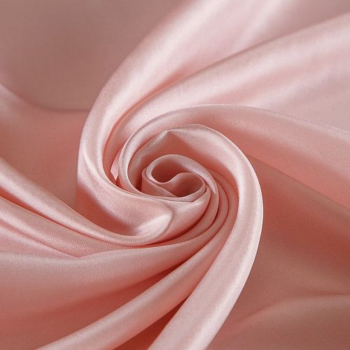 Шелк натуральный 064-16883 пудрово-розовый однотонный