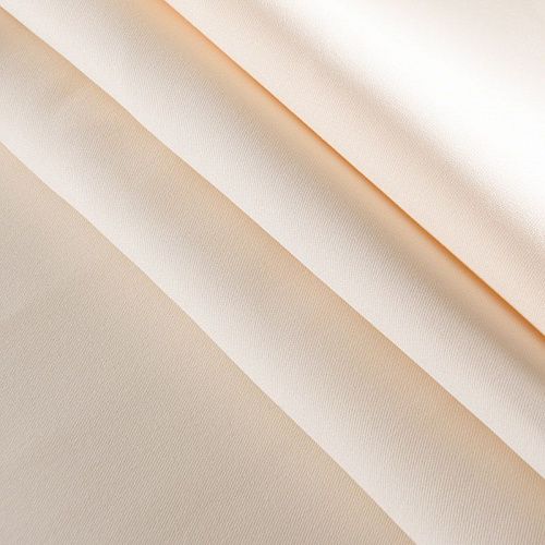 Креп двойной 026-11967 сливочный однотонный