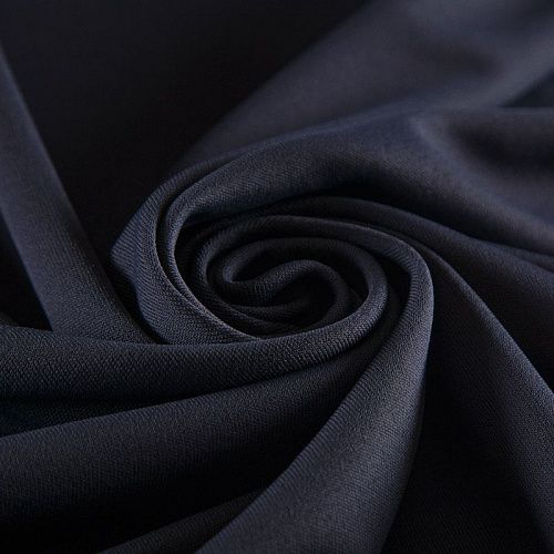 Трикотаж вискозный 056-16449 синий космос однотонный