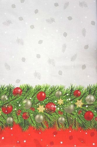 Рогожка 048-15258 светло-серый принтованный