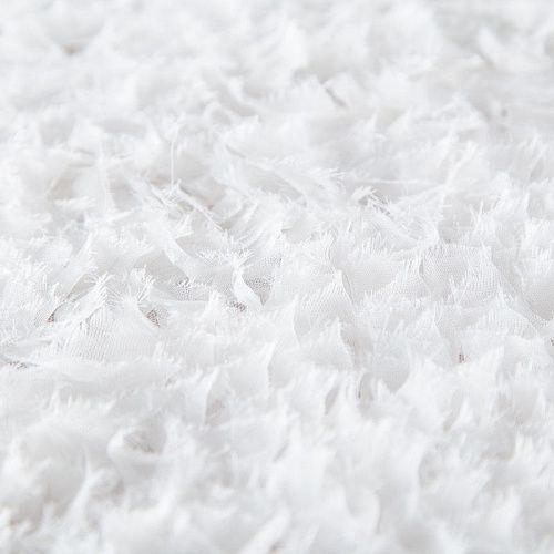 Сетка с объемной вышивкой 050-20041 молочный