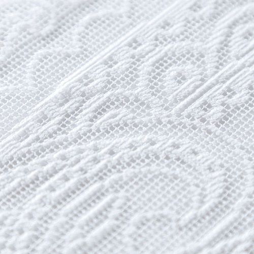 Тюль жаккардовый h-285 см Т272-01-30 белый однотонный