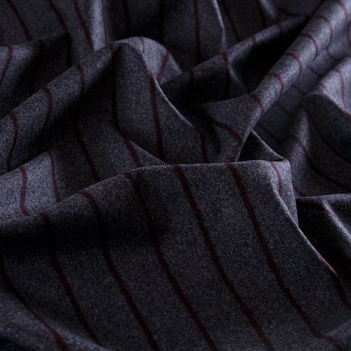 Ткань костюмная 025-14723 серо-бордовый меланж