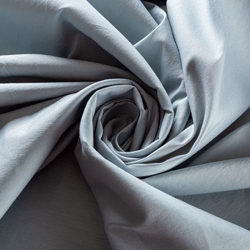 Поплин 063-01768 серо-голубой однотонный