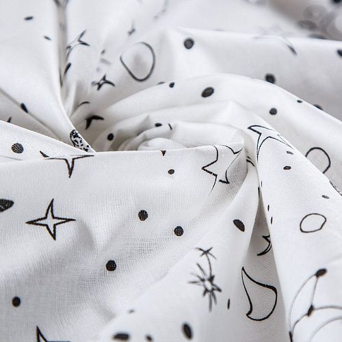 Перкаль 007-13845 белый принтованный