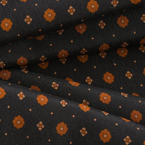 Вискоза 009-11958 черный принтованный