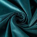 Ткань портьерная бархат h-300 см 09-02-00038 темный аквамарин однотонный
