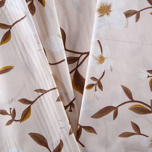 Перкаль ш.220 см 007-13852 светло-бежевый принтованный