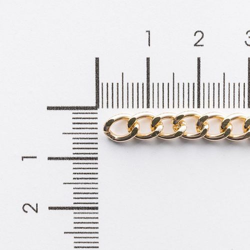 Цепь декоративная 4 мм металл 158-4-под золото 