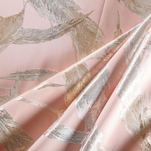 Парча 041-06451 розовая пудра/золото
