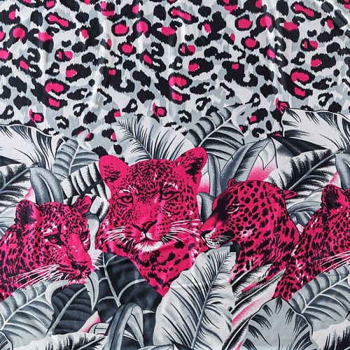 Трикотаж 056-03795 светло-серый принтованный