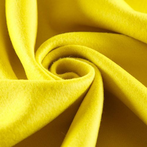 Ткань пальтовая 040-12713 лимонно-желтый однотонный