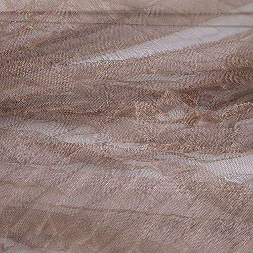 Сетка плиссе 050-20318 кофейный