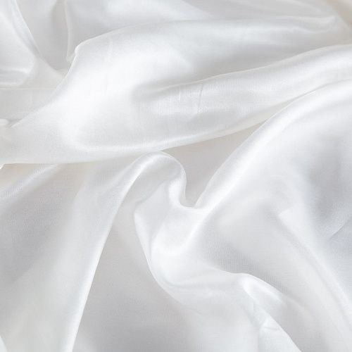 Шелк-батист 003-16487 молочный однотонный